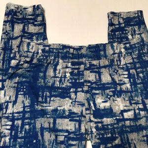 Velocity blue, gray, and white leggings